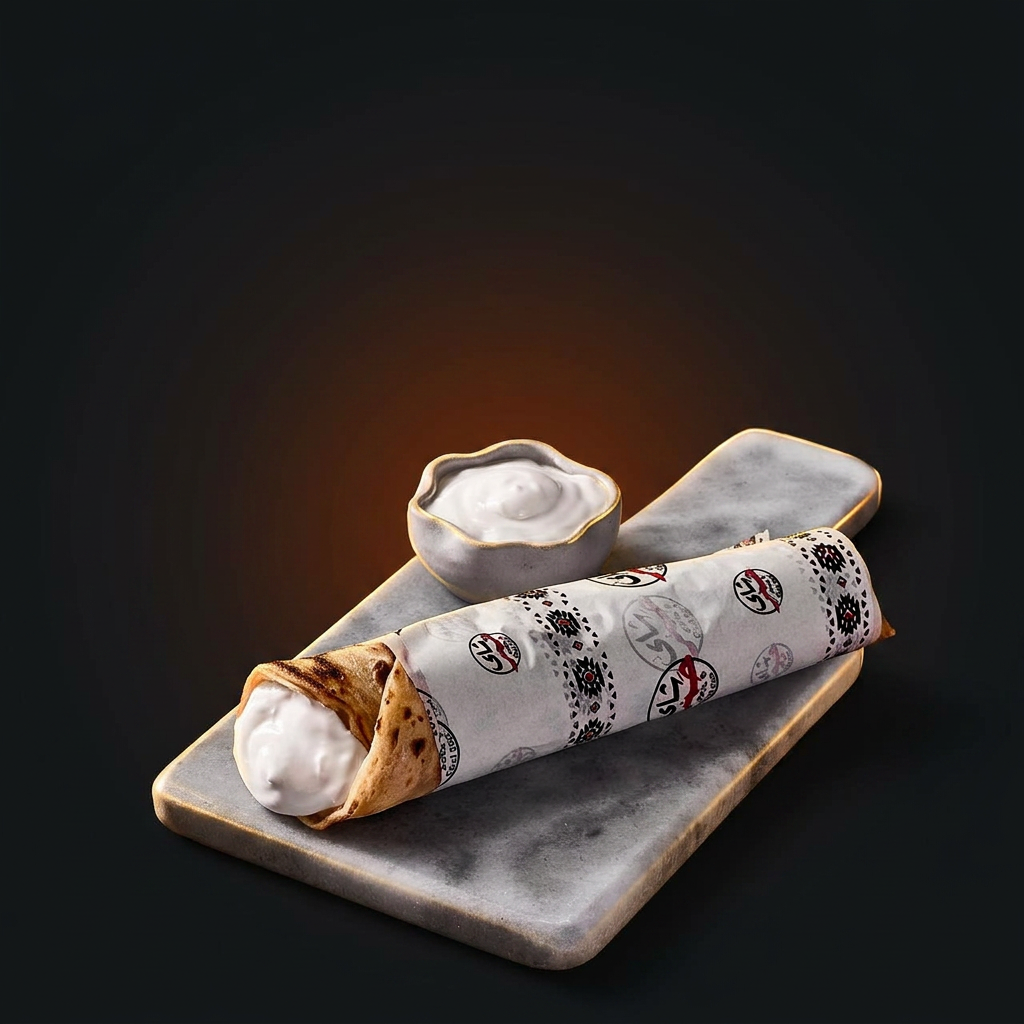 Chai Jmr signature wrap with cream dip