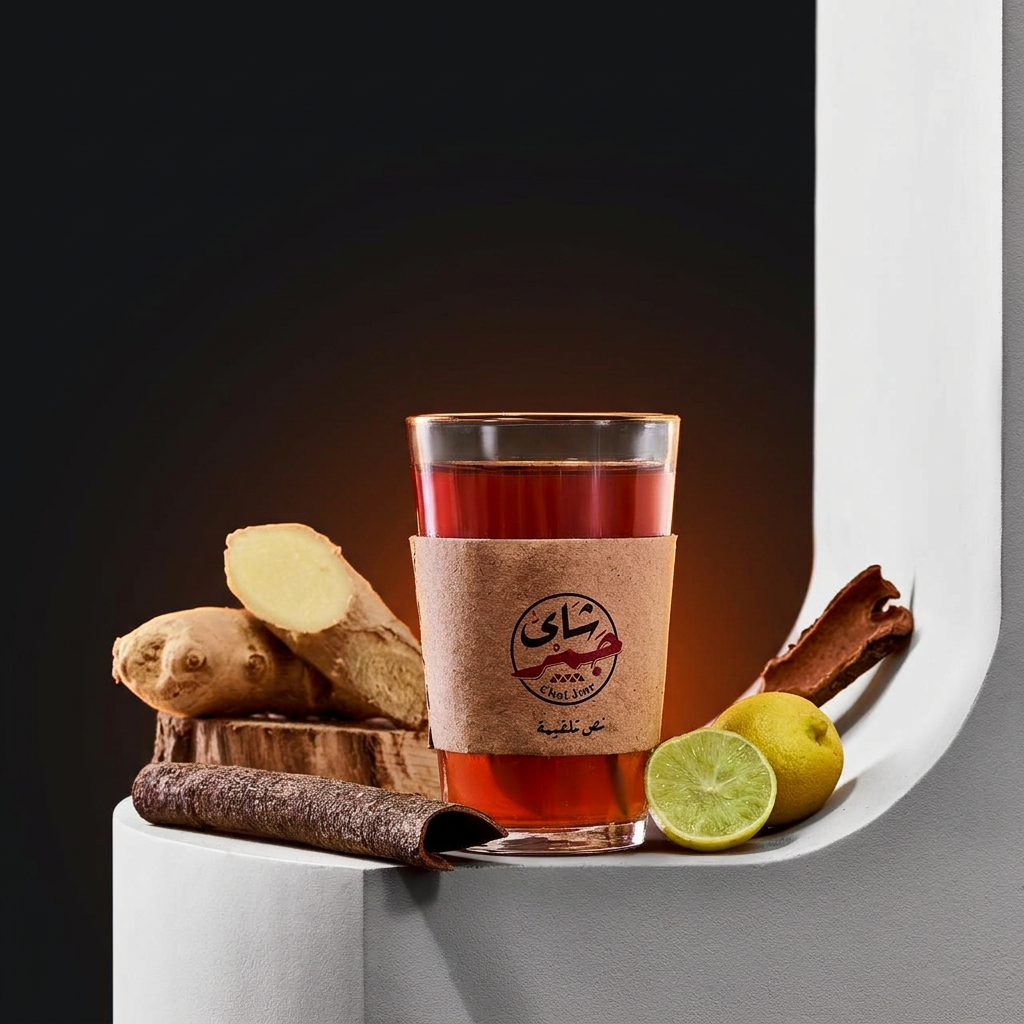 Chai Jmr red ember-brewed tea with ginger and spices